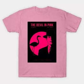 T Shirt Women A Stark Pictures Production The Devil In Pink Harajuku Print Kawaii Tshirt Summer Short Sleeve Female T-Shirt Top Tee S розовый