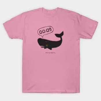 T Shirt Women A Whale Of A Time Harajuku Print Kawaii Tshirt Summer Short Sleeve Female T-Shirt Top Tee S розовый