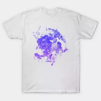 T Shirt Women Abyss Splatter Blue Harajuku Print Kawaii Tshirt Summer Short Sleeve Female T-Shirt Top Tee S розовый