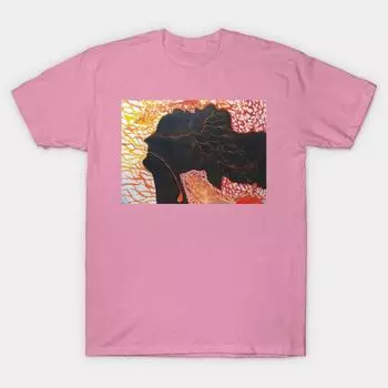 T Shirt Women Alight Harajuku Print Kawaii Tshirt Summer Short Sleeve Female T-Shirt Top Tee S розовый