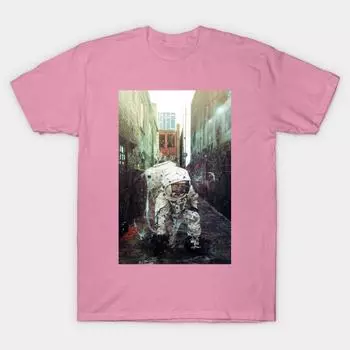 T Shirt Women Alley Harajuku Print Kawaii Tshirt Summer Short Sleeve Female T-Shirt Top Tee S розовый