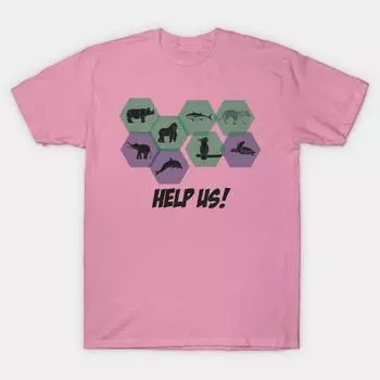 T Shirt Women Animals Harajuku Print Kawaii Tshirt Summer Short Sleeve Female T-Shirt Top Tee S розовый