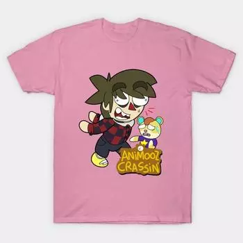 T Shirt Women Animooz Crassin Harajuku Print Kawaii Tshirt Summer Short Sleeve Female T-Shirt Top Tee S