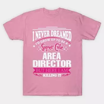 T Shirt Women Area Director Harajuku Print Kawaii Tshirt Summer Short Sleeve Female T-Shirt Top Tee S розовый