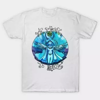 T Shirt Women As Above So Below Harajuku Print Kawaii Tshirt Summer Short Sleeve Female T-Shirt Top Tee S