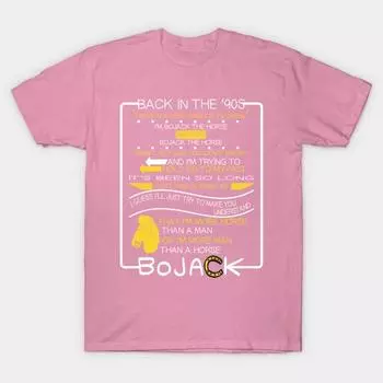 T Shirt Women Back In The 90S Harajuku Print Kawaii Tshirt Summer Short Sleeve Female T-Shirt Top Tee S розовый