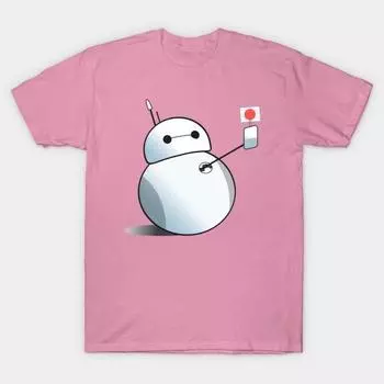 T Shirt Women Baybay 8 Harajuku Print Kawaii Tshirt Summer Short Sleeve Female T-Shirt Top Tee S розовый