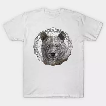 T Shirt Women Bear T Shirt Grisley T Shirts For Women Men Kids Harajuku Print Kawaii Tshirt Summer Short Sleeve Female T-Shirt Top Tee S розовый