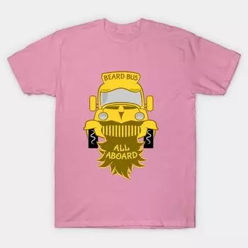 T Shirt Women Beard Bus Harajuku Print Kawaii Tshirt Summer Short Sleeve Female T-Shirt Top Tee S