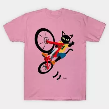 T Shirt Women Bike Action Harajuku Print Kawaii Tshirt Summer Short Sleeve Female T-Shirt Top Tee S