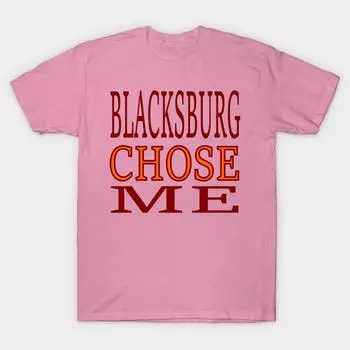 T Shirt Women Blacksburg Chose Me Harajuku Print Kawaii Tshirt Summer Short Sleeve Female T-Shirt Top Tee S розовый