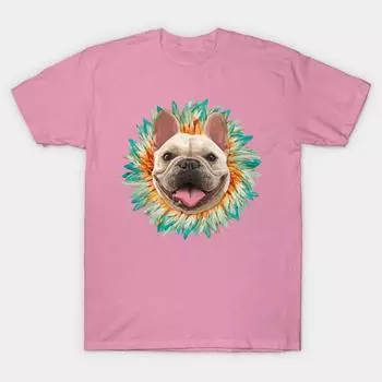 T Shirt Women Bulldog 2 Harajuku Print Kawaii Tshirt Summer Short Sleeve Female T-Shirt Top Tee S розовый