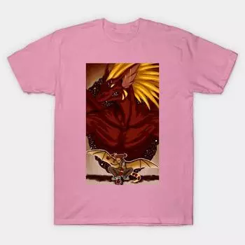 T Shirt Women Burning Body Harajuku Print Kawaii Tshirt Summer Short Sleeve Female T-Shirt Top Tee S розовый