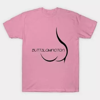 T Shirt Women Buttslamington Harajuku Print Kawaii Tshirt Summer Short Sleeve Female T-Shirt Top Tee S розовый