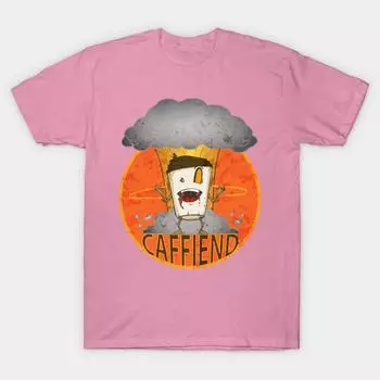 T Shirt Women Caffiend Harajuku Print Kawaii Tshirt Summer Short Sleeve Female T-Shirt Top Tee S