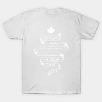 T Shirt Women Canadian National Anthem O Canada Harajuku Print Kawaii Tshirt Summer Short Sleeve Female T-Shirt Top Tee S белый