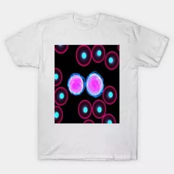 T Shirt Women Cell Egg Circle Round Polka Harajuku Print Kawaii Tshirt Summer Short Sleeve Female T-Shirt Top Tee S розовый