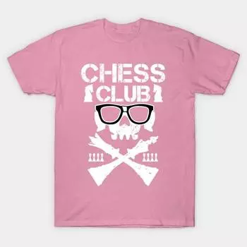 T Shirt Women Chess Club Harajuku Print Kawaii Tshirt Summer Short Sleeve Female T-Shirt Top Tee S розовый