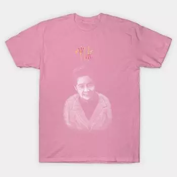 T Shirt Women Chien Shiung Wu Harajuku Print Kawaii Tshirt Summer Short Sleeve Female T-Shirt Top Tee S розовый