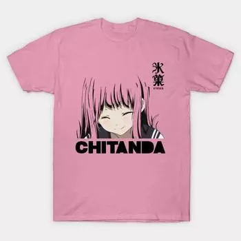 T Shirt Women Chitanda Eru Harajuku Print Kawaii Tshirt Summer Short Sleeve Female T-Shirt Top Tee S розовый