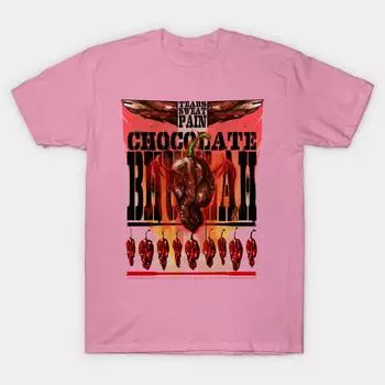 T Shirt Women Chocolate Bhutlah Harajuku Print Kawaii Tshirt Summer Short Sleeve Female T-Shirt Top Tee S розовый