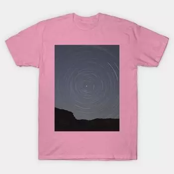 T Shirt Women Circle Stars Harajuku Print Kawaii Tshirt Summer Short Sleeve Female T-Shirt Top Tee S розовый