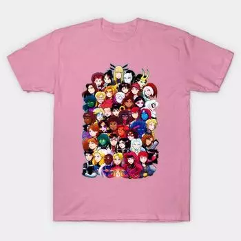 T Shirt Women Class P O Harajuku Print Kawaii Tshirt Summer Short Sleeve Female T-Shirt Top Tee S розовый