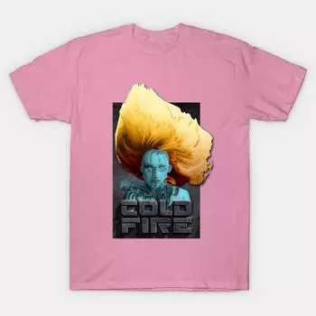 T Shirt Women Cold Fire Harajuku Print Kawaii Tshirt Summer Short Sleeve Female T-Shirt Top Tee S розовый