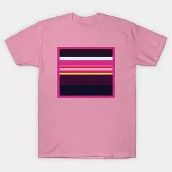 T Shirt Women Color Palette Garnet Harajuku Print Kawaii Tshirt Summer Short Sleeve Female T-Shirt Top Tee S розовый