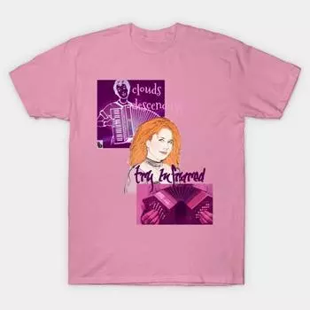 T Shirt Women Concertina Harajuku Print Kawaii Tshirt Summer Short Sleeve Female T-Shirt Top Tee S