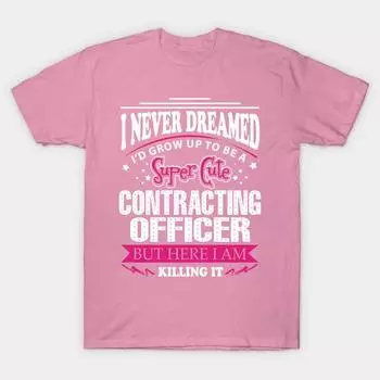 T Shirt Women Contracting Officer Harajuku Print Kawaii Tshirt Summer Short Sleeve Female T-Shirt Top Tee S розовый