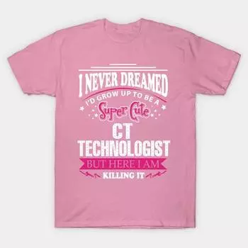 T Shirt Women Ct Technologist Harajuku Print Kawaii Tshirt Summer Short Sleeve Female T-Shirt Top Tee S розовый
