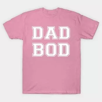 T Shirt Women Dad Bod Harajuku Print Kawaii Tshirt Summer Short Sleeve Female T-Shirt Top Tee S розовый