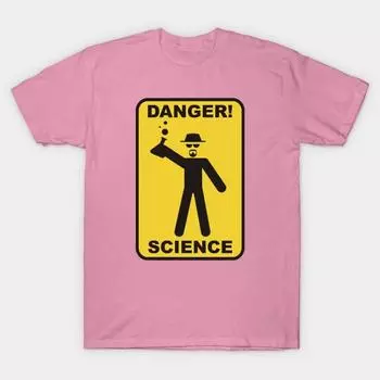 T Shirt Women Danger Science Harajuku Print Kawaii Tshirt Summer Short Sleeve Female T-Shirt Top Tee S