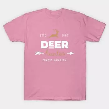 T Shirt Women Deer Hunter Harajuku Print Kawaii Tshirt Summer Short Sleeve Female T-Shirt Top Tee S