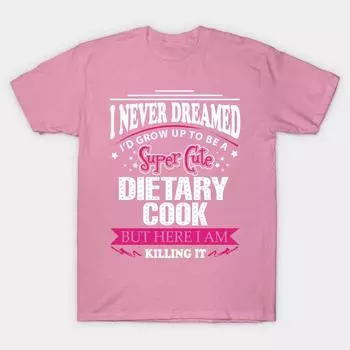 T Shirt Women Dietary Cook Harajuku Print Kawaii Tshirt Summer Short Sleeve Female T-Shirt Top Tee S розовый