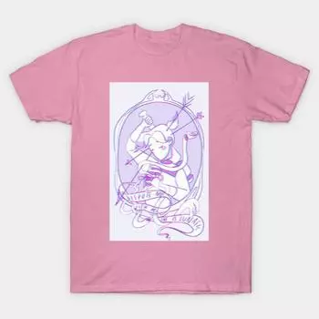 T Shirt Women Dispute Not With Her She Is Lunatic Harajuku Print Kawaii Tshirt Summer Short Sleeve Female T-Shirt Top Tee S розовый