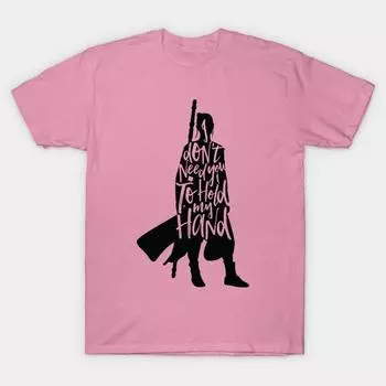 T Shirt Women Dont Hold My Hand Harajuku Print Kawaii Tshirt Summer Short Sleeve Female T-Shirt Top Tee S розовый