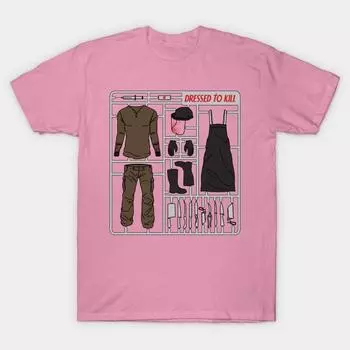 T Shirt Women Dressed To Kill Harajuku Print Kawaii Tshirt Summer Short Sleeve Female T-Shirt Top Tee S