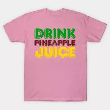 T Shirt Women Drink Pineapple Juice Harajuku Print Kawaii Tshirt Summer Short Sleeve Female T-Shirt Top Tee S