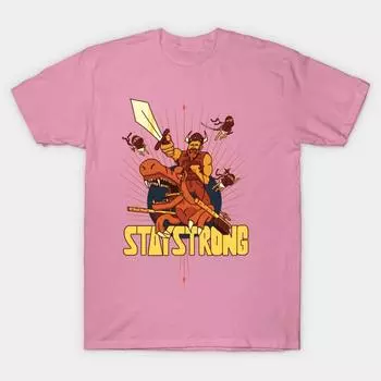 T Shirt Women Ellohimes Exclusive Stay Strong Design Harajuku Print Kawaii Tshirt Summer Short Sleeve Female T-Shirt Top Tee S