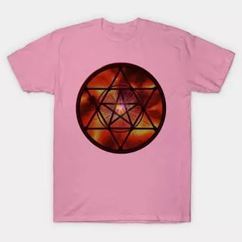 T Shirt Women Eye Of Creation Harajuku Print Kawaii Tshirt Summer Short Sleeve Female T-Shirt Top Tee S розовый