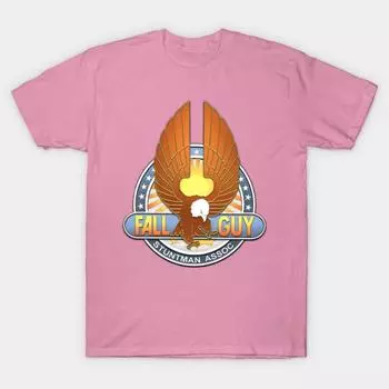 T Shirt Women Fall Guy Harajuku Print Kawaii Tshirt Summer Short Sleeve Female T-Shirt Top Tee S розовый