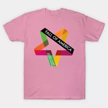 T Shirt Women Fall Of America Harajuku Print Kawaii Tshirt Summer Short Sleeve Female T-Shirt Top Tee S