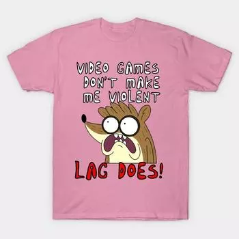 T Shirt Women Fanmade. Videogames Dont Make Me Violent. Lag Does Harajuku Print Kawaii Tshirt Summer Short Sleeve Female T-Shirt Top Tee S