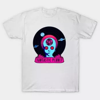 T Shirt Women Fantastic Planet Harajuku Print Kawaii Tshirt Summer Short Sleeve Female T-Shirt Top Tee S розовый