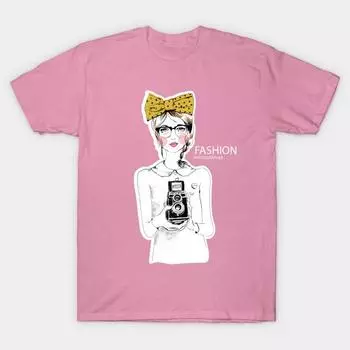 T Shirt Women Fashion P Ographer Harajuku Print Kawaii Tshirt Summer Short Sleeve Female T-Shirt Top Tee S