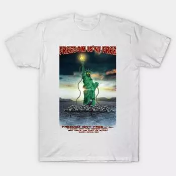 Футболка женская Freedom Isnt Free Harajuku Print Kawaii футболка летняя с коротким рукавом женская футболка топ футболка S розовый