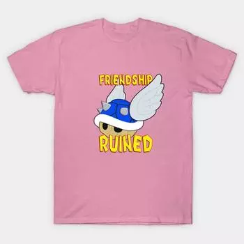 T Shirt Women Friendship Ruined Harajuku Print Kawaii Tshirt Summer Short Sleeve Female T-Shirt Top Tee S