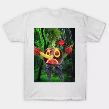 T Shirt Women Fruit Man Harajuku Print Kawaii Tshirt Summer Short Sleeve Female T-Shirt Top Tee S розовый